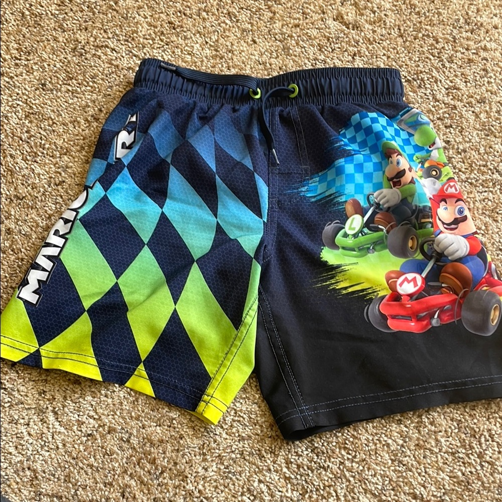 Mariokart swim trunks